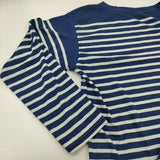 45R/45rpm 36番天竺の908バスクTシャツ（インディゴ） ボーダー 定価24200円 カットソー ネイビー ホワイト レディース フォーティーファイブアールピーエム【中古】6-0210M♪