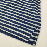 45R/45rpm 36番天竺の908バスクTシャツ（インディゴ） ボーダー 定価24200円 カットソー ネイビー ホワイト レディース フォーティーファイブアールピーエム【中古】6-0210M♪