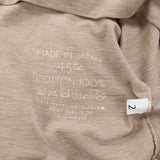 45R/45rpm 四角T 天竺 コットン サイズ2 長袖Ｔシャツ カットソー ロンＴ ベージュ レディース フォーティーファイブアールピーエム【中古】6-0210M♪