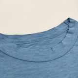 45R/45rpm 四角T 天竺 コットン サイズ2 長袖Ｔシャツ カットソー ロンＴ ライトブルー レディース フォーティーファイブアールピーエム【中古】6-0210M♪