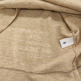 45R/45rpm 四角T 天竺 コットン サイズ2 長袖Ｔシャツ カットソー ロンＴ ベージュ レディース フォーティーファイブアールピーエム【中古】6-0210M♪