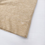 45R/45rpm 四角T 天竺 コットン サイズ2 長袖Ｔシャツ カットソー ロンＴ ベージュ レディース フォーティーファイブアールピーエム【中古】6-0210M♪