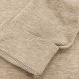 45R/45rpm 四角T 天竺 コットン サイズ2 長袖Ｔシャツ カットソー ロンＴ ベージュ レディース フォーティーファイブアールピーエム【中古】6-0210M♪