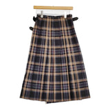 O'NEIL OF DUBLIN WORSTED WOOL TARTAN MIDDLE KILT SKIRT 定価33000円 DALNESSIE スカート 25AW ベージュ グレー レディース オニールオブダブリン【中古】5-1222T♪