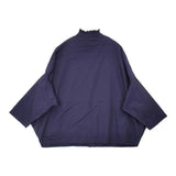 GALLEGO DESPORTES フリルカラー シャツ 定価56100円 フランス製 10114P ブラウス シャツ ネイビー レディース ギャレゴ デスポート【中古】6-0608M∞