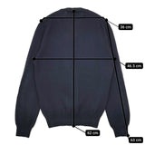 COMME des GARCONS COMME des GARCONS フェルトボール AD2007 サイズM カシミヤ混 カーディガン 07AW ネイビー レディース コムデギャルソン/コムコム【中古】5-1228T♪