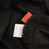 Haat ISSEY MIYAKE ハイネック 切りっぱなしデザイン サイズ2 ウール カットソー ブラック レディース ハートイッセイミヤケ【中古】6-0215M♪