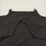 Haat ISSEY MIYAKE ハイネック 切りっぱなしデザイン サイズ2 ウール カットソー ブラック レディース ハートイッセイミヤケ【中古】6-0215M♪