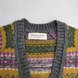 BEAMS BOY ボーイ フェアアイルVネックニット 定価14080円 セーター ニット グレー系 レディース ビームスボーイ【中古】5-1228T♪