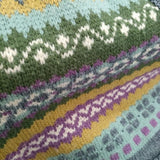 BEAMS BOY ボーイ フェアアイルVネックニット 定価14080円 セーター ニット グレー系 レディース ビームスボーイ【中古】5-1228T♪