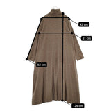 45R/45rpm フロートニットのタートルネックフレアドレス 定価46200円 ワンピース ブラウン レディース フォーティーファイブアールピーエム【中古】5-1228T♪