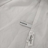 ARTS&SCIENCE バックボタン 093-L62V-066 コットン ブラウス シャツ オフホワイト レディース アーツ&サイエンス【中古】6-0523M∞