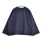 ARTS&SCIENCE 093-L62V-066 バックボタン 長袖 コットン サイズ1 日本製 ブラウス シャツ ネイビー レディース アーツ&サイエンス【中古】6-0310M△
