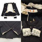 45R/45rpm ウールカシミヤ サイズ1 ジャケット ショート丈 ピーコート ネイビー レディース フォーティーファイブアールピーエム【中古】5-1226T♪