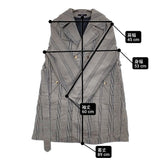 45R/45rpm 高密度ギャバチェックトレンチコート ライナー付き 定価74800円 ブラック ホワイト レディース フォーティーファイブアールピーエム【中古】5-1228T♪