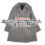 45R/45rpm 高密度ギャバチェックトレンチコート ライナー付き 定価74800円 ブラック ホワイト レディース フォーティーファイブアールピーエム【中古】5-1228T♪