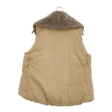 45R/45rpm ムートンファー付け襟 定価72600円 サイズ3 トグルボタン ダウンベスト ベージュ レディース フォーティーファイブアールピーエム【中古】5-1226T♪