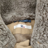 45R/45rpm ムートンファー付け襟 定価72600円 サイズ3 トグルボタン ダウンベスト ベージュ レディース フォーティーファイブアールピーエム【中古】5-1226T♪