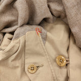 45R/45rpm ムートンファー付け襟 定価72600円 サイズ3 トグルボタン ダウンベスト ベージュ レディース フォーティーファイブアールピーエム【中古】5-1226T♪