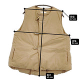 45R/45rpm ムートンファー付け襟 定価72600円 サイズ3 トグルボタン ダウンベスト ベージュ レディース フォーティーファイブアールピーエム【中古】5-1226T♪