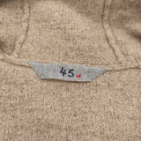 45R/45rpm ウール縮絨フードコート 定価62700円 サイズ2 ガウン コート ベージュ レディース フォーティーファイブアールピーエム【中古】5-1226T♪