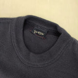 45R/45rpm 77ニットソーの908クリューネック 定価35200円 コットン セーター ニット ネイビー レディース フォーティーファイブアールピーエム【中古】6-0323M∞