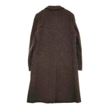MARGARET HOWELL HERRINGBONE WOOL COAT ヘリンボーンウール 定価121000円 チェスターコート ブラウン レディース マーガレットハウエル【中古】5-1222T♪