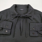 YLEVE COTTON LINEN HIGH TWIST GABARDINE OP 168-3255022 サイズ1 ワンピース Dネイビー 濃紺 レディース イレーヴ【中古】6-0215M♪