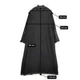 babaghuri 刺繍 ウール J0474TFA931 スタンドカラー ワンピース ブラック レディース ババグーリ【中古】5-1222T♪