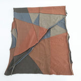 JURGEN LEHL パッチワーク マフラー ストール ブラウン 多色 レディース ヨーガンレール【中古】6-0112T◎