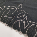 babaghuri 刺繍 ストール ブラック レディース ババグーリ【中古】5-1222T♪