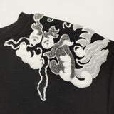 VIVIENNE TAM 龍 アップリケ 11276061 サイズ38 スウェット ブラック レディース ヴィヴィアンタム【中古】6-0215M♪