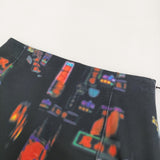 VIVIENNE TAM HONG KONG NEON PRINT SKIRT 香港ネオン 定価31900円 サイズ40 スカート 23AW ブラック レディース ヴィヴィアンタム【中古】5-1222G♪