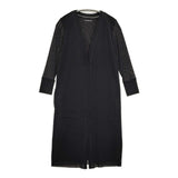 VIVIENNE TAM パワーネット 08175319 サイズ40 袖シアー ロング カーディガン ブラック レディース ヴィヴィアンタム【中古】6-0215M♪