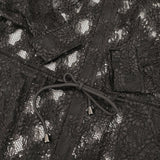 VIVIENNE TAM レース ロングブラウス ワンピース 08276844 サイズ38 ワンピース ブラック レディース ヴィヴィアンタム【中古】6-0225M♪