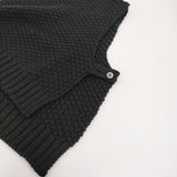 TORICI 未使用品 手編みかのこベスト 定価53900円 10023 プルオーバー ウールニット ベスト ブラック レディース トリチ【中古】5-1222T♪