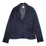 bulle de savon 03-01-JK-030-08-2 ウール テーラードジャケット ネイビー レディース ビュルデサボン【中古】6-0106T♪