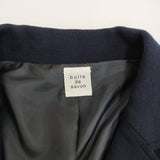 bulle de savon 03-01-JK-030-08-2 ウール テーラードジャケット ネイビー レディース ビュルデサボン【中古】6-0106T♪