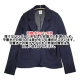 bulle de savon 03-01-JK-030-08-2 ウール テーラードジャケット ネイビー レディース ビュルデサボン【中古】6-0106T♪