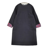 中川政七商店 遊 セミフォーマル ウール混 ワンピース ネイビー レディース 中川政七商店【中古】6-0106T♪