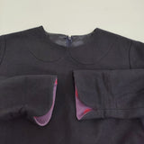 中川政七商店 遊 セミフォーマル ウール混 ワンピース ネイビー レディース 中川政七商店【中古】6-0106T♪