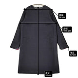 中川政七商店 遊 セミフォーマル ウール混 ワンピース ネイビー レディース 中川政七商店【中古】6-0106T♪