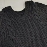 JOURNAL STANDARD L'essage Mix ケーブルプルオーバー 定価28600円 2way セーター ニット 22AW ブラック レディース ジャーナルスタンダードレサージュ【中古】5-1228T♪