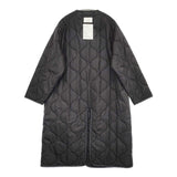 HYKE QUILTED LINER COAT キルティングコート 222-17358 サイズ1 Vネック ライナー コート 22AW ブラック レディース ハイク【中古】5-1228T♪