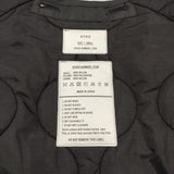 HYKE QUILTED LINER COAT キルティングコート 222-17358 サイズ1 Vネック ライナー コート 22AW ブラック レディース ハイク【中古】5-1228T♪