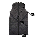 HYKE QUILTED LINER COAT キルティングコート 222-17358 サイズ1 Vネック ライナー コート 22AW ブラック レディース ハイク【中古】5-1228T♪