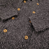 GAIJIN MADE ウールニット ハイネック ペルー製 サイズ2 カーディガン チャコールグレー レディース ガイジンメイド【中古】5-1228T♪