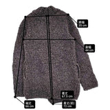 GAIJIN MADE ウールニット ハイネック ペルー製 サイズ2 カーディガン チャコールグレー レディース ガイジンメイド【中古】5-1228T♪