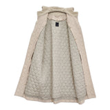 mina perhonen キルトライナー付き ya6653 サイズ40 刺繍 定価165000円 コート ピンクベージュ レディース ミナペルホネン【中古】5-1222T♪