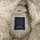 mina perhonen キルトライナー付き ya6653 サイズ40 刺繍 定価165000円 コート ピンクベージュ レディース ミナペルホネン【中古】5-1222T♪